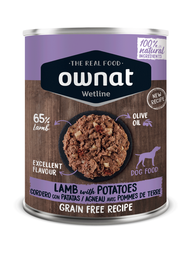 OWNAT WET DOG CORDERO&PATATAS 395 GR