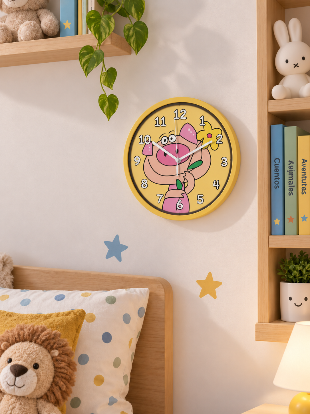 RELOJ INFANTIL DE PARED 23CM