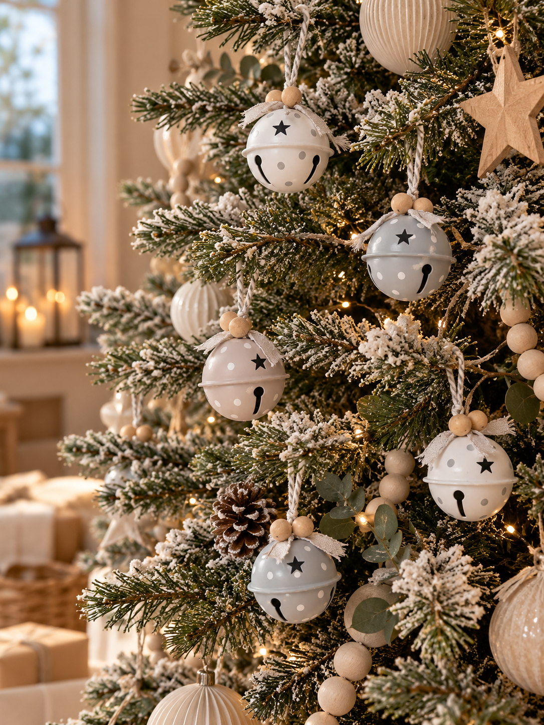 SET DE 6 CAMPANAS DECORATIVAS NAVIDEÑAS