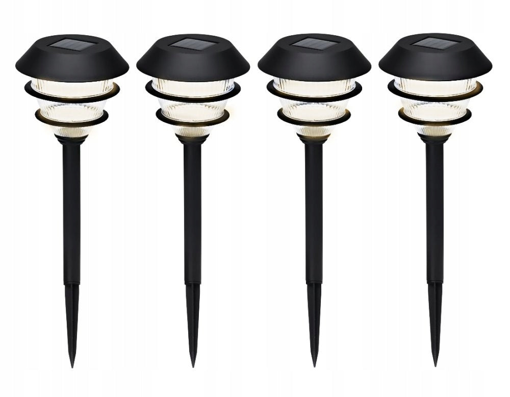 SOLAR LIGHT PP BLACK SET 4PCS