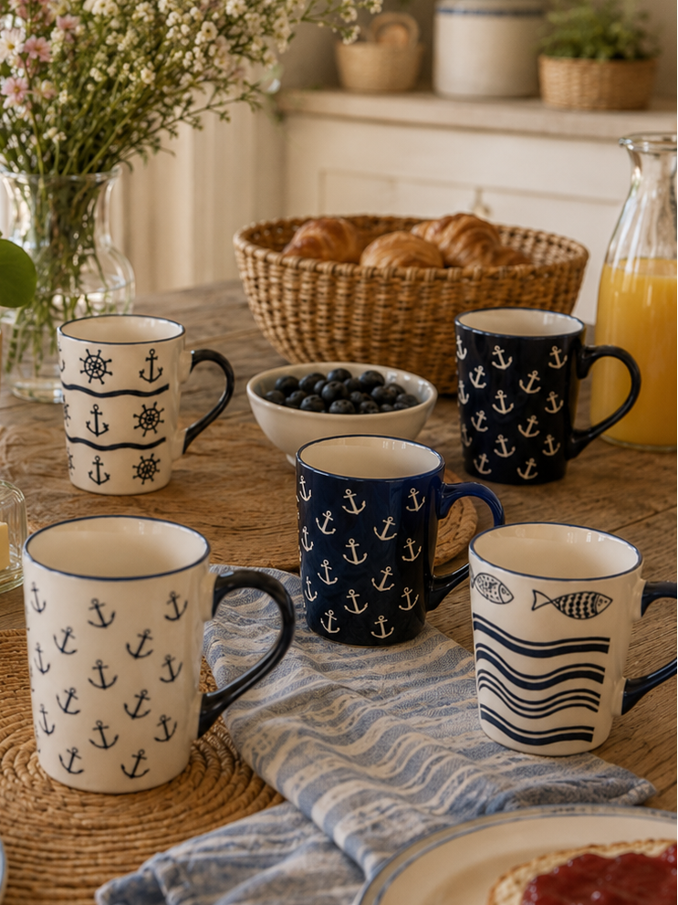 TAZA DE GRES 340ML 6ASS