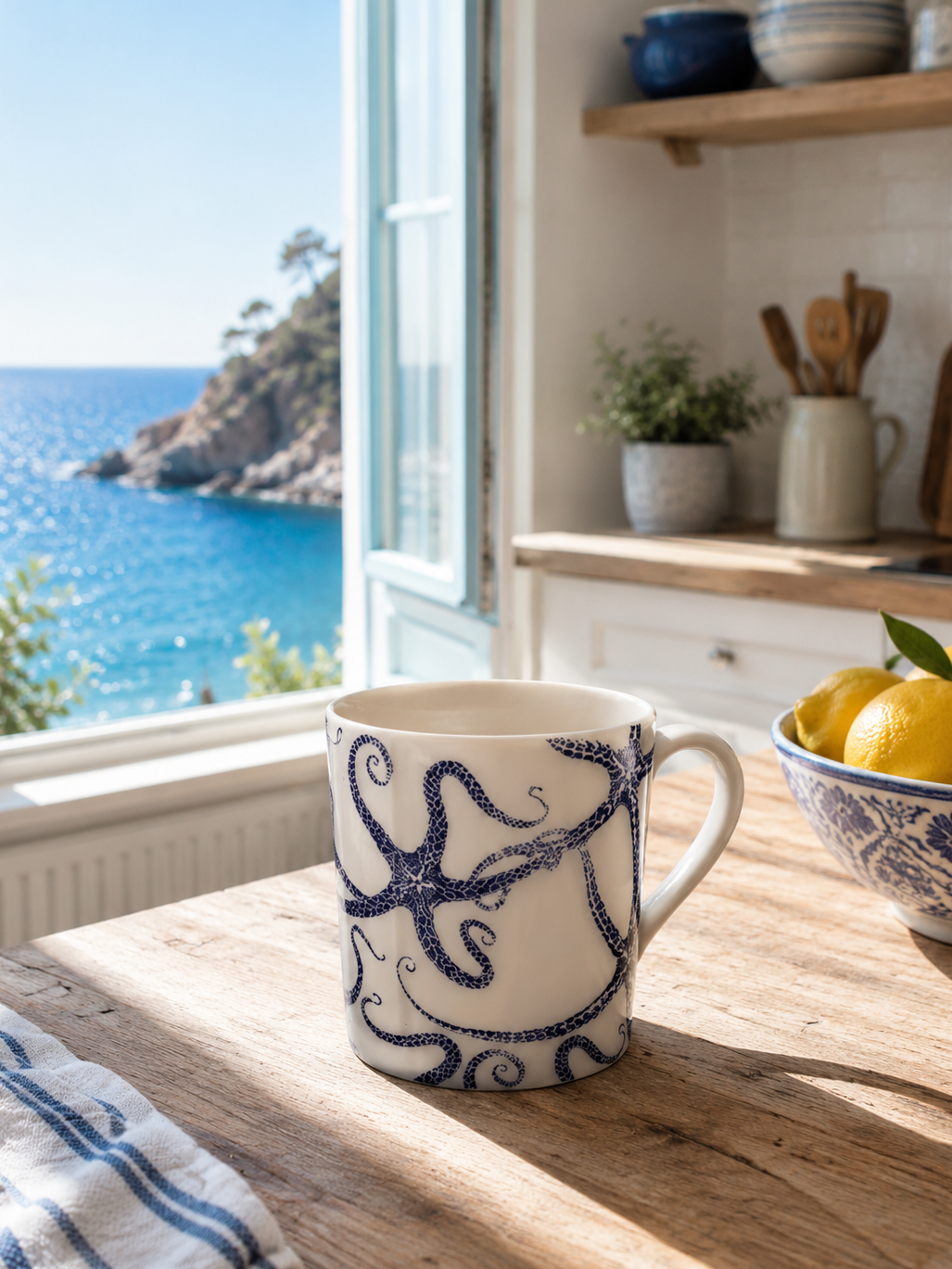 TAZA MELAMINE 8XH10CM MARINO