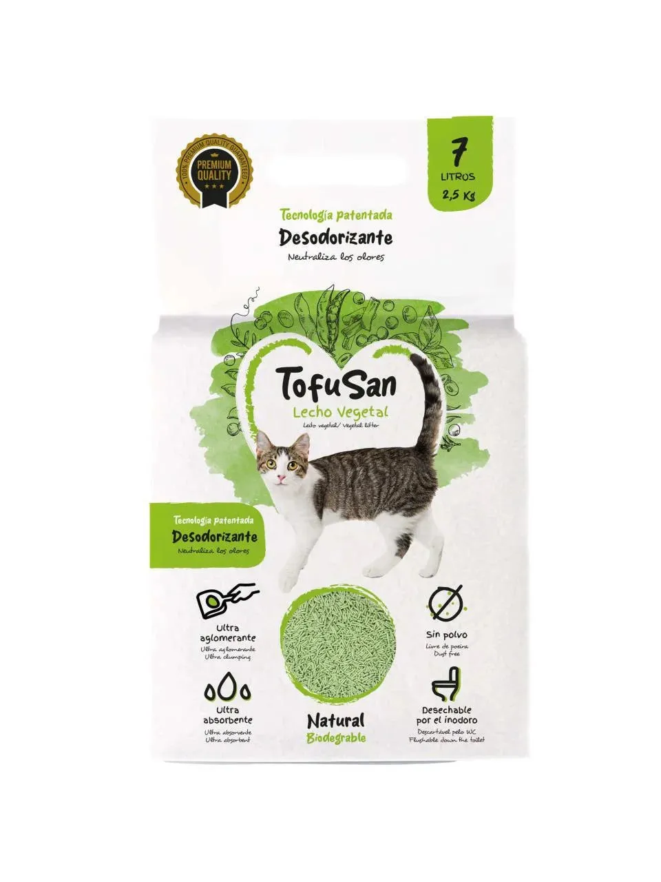 TOFUSAN LECHO VEGETAL 7L