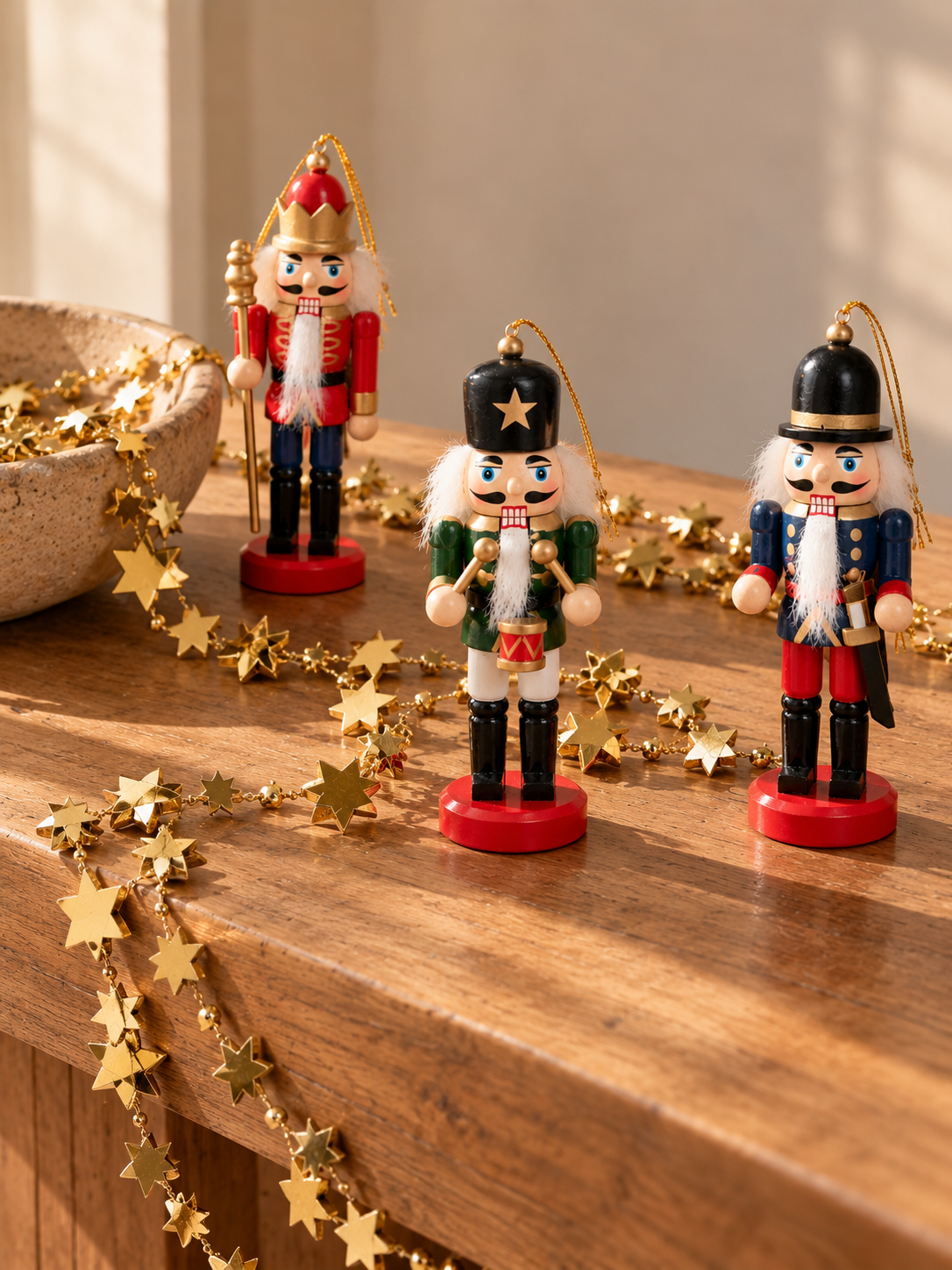 SET DE 3 CASCANUECES DECORATIVOS