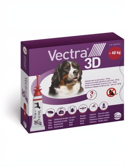 VECTRA 3D XL PERRO +40KG 3PIP