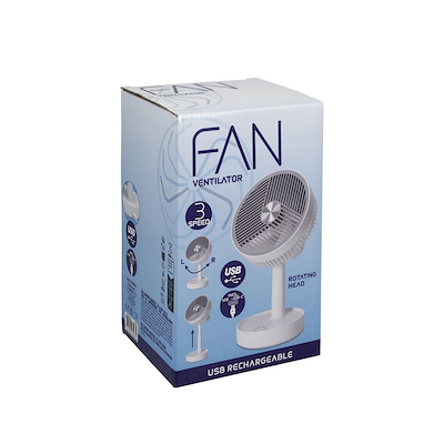 VENTILADOR DE MESA RECARGABLE
