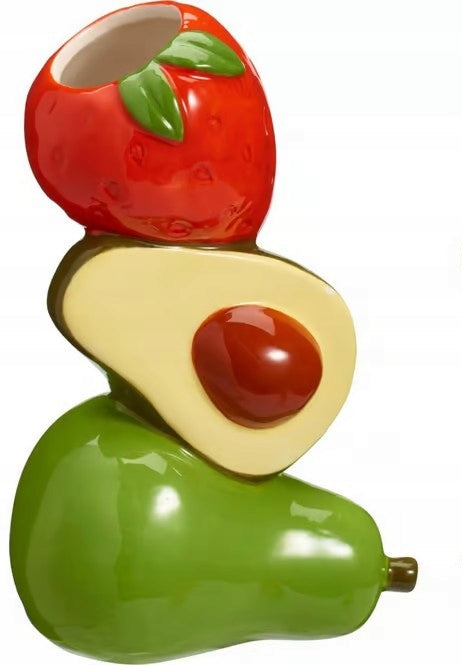 FORMA DE FRUTA DE JARRÓN 11X18CM 2ASS