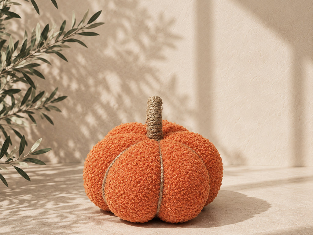 CALABAZA DECORATIVA DE 13CM