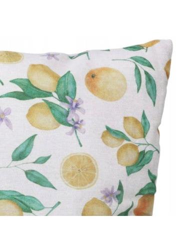 COJÍN CON ESTAMPADO DE LIMÓN 45X45
