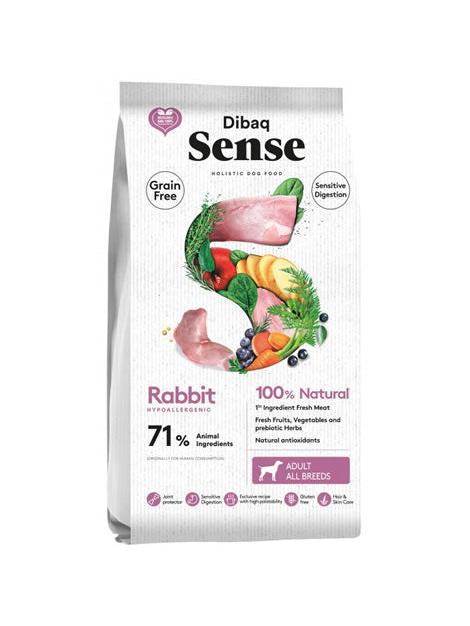 DIBAQ SENSE GRAIN FREE DOG RABBIT 10KG