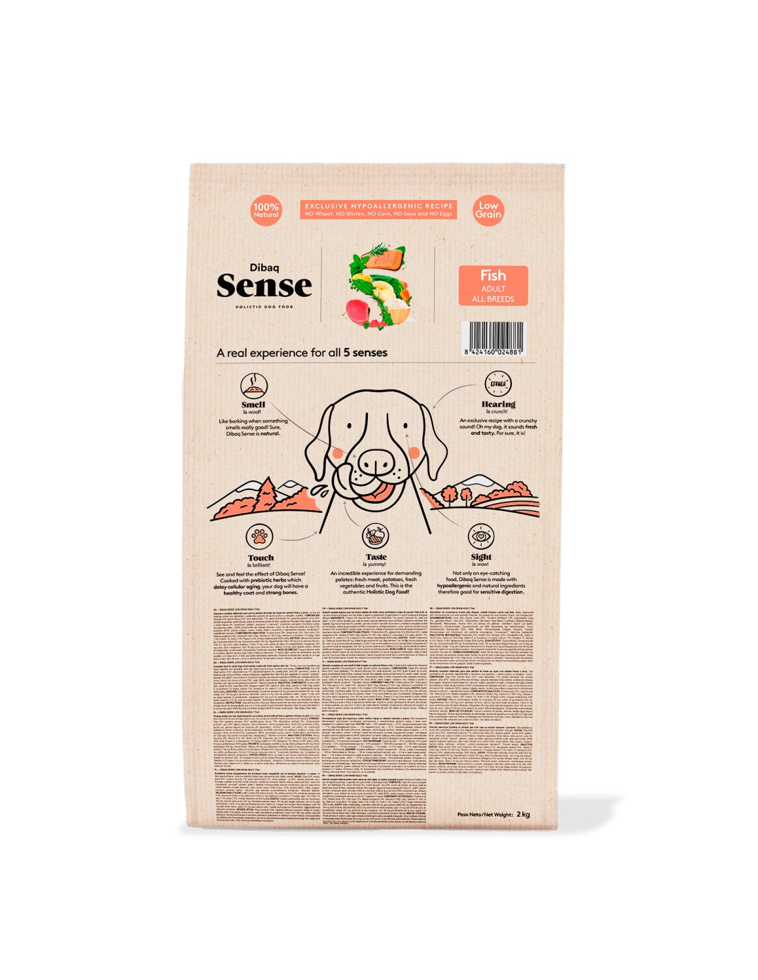 DIBAQ SENSE LOW GRAIN DOG ADULT FISH 12KG