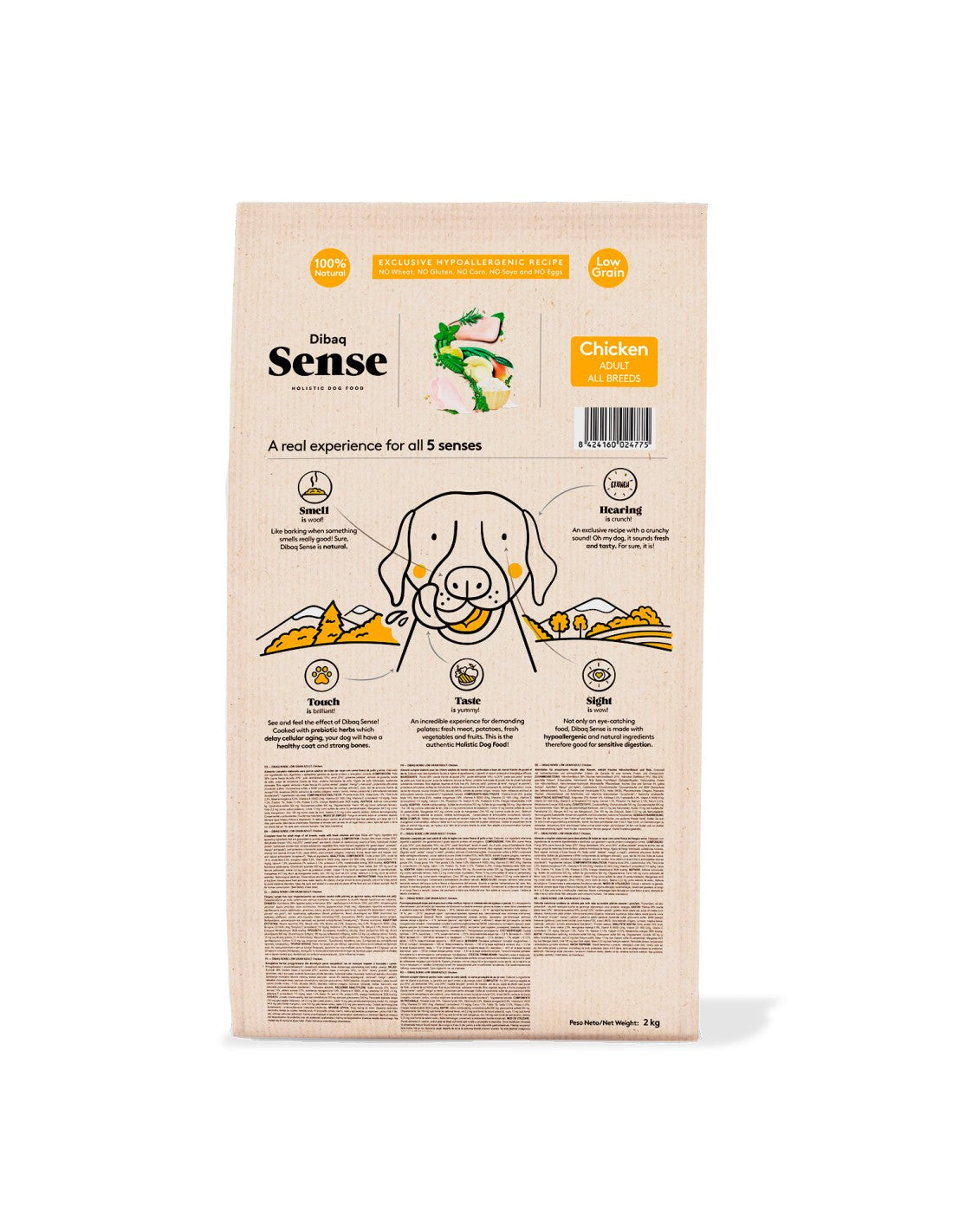 DIBAQ SENSE LOW GRAIN DOG ADULT CHICKEN 2KG