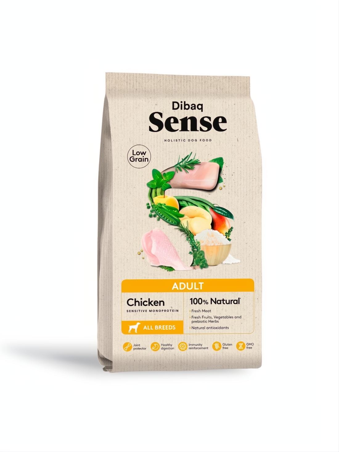 DIBAQ SENSE LOW GRAIN DOG ADULT CHICKEN 2KG