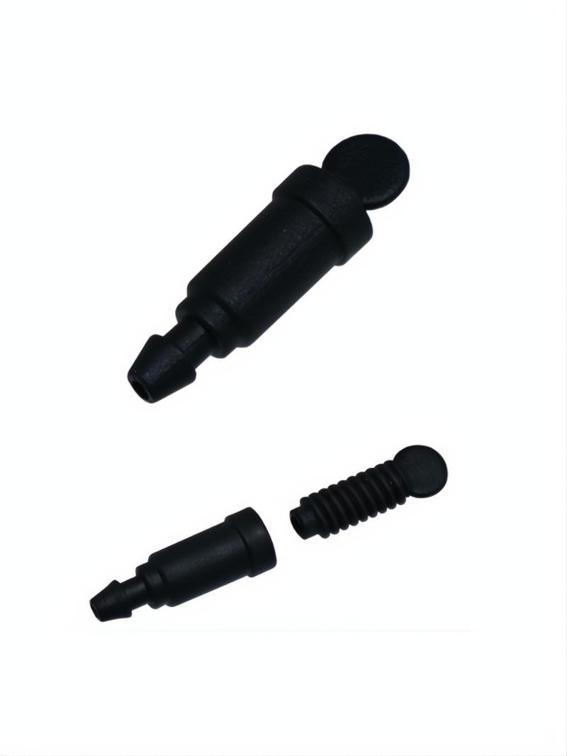 Gotero regulable Torke-R negro de plástico, con caudal ajustable de 0-6 L/h, para riego por goteo.