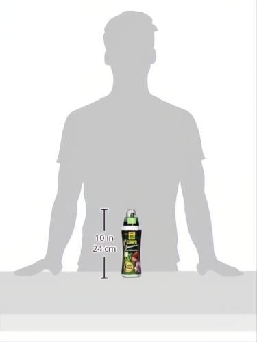 Envase de 1.3L de fertilizante líquido de guano, color verde oscuro con tapa plateada y etiqueta de plantas.