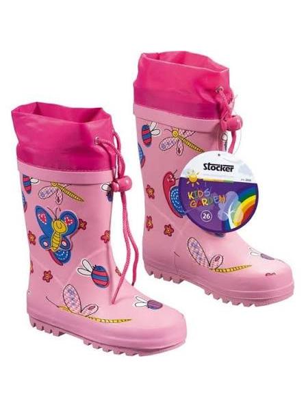 BOTAS MARIPOSA 31 KIDS GARDEN ROSA.GOMA