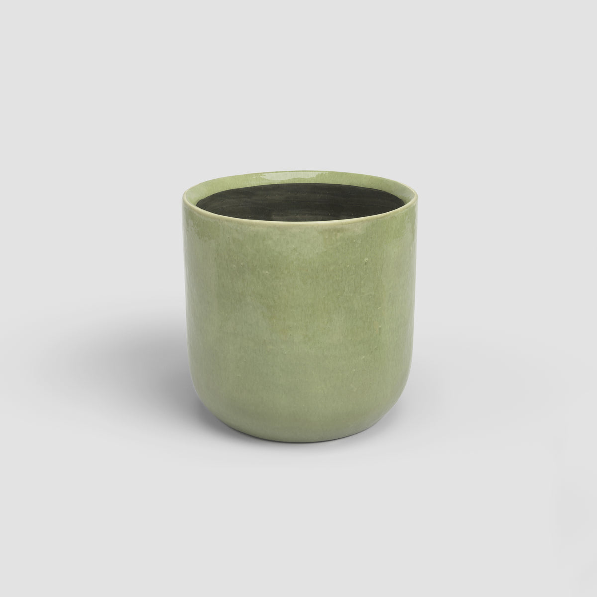 MACETA JUPITER VERDE GRIS