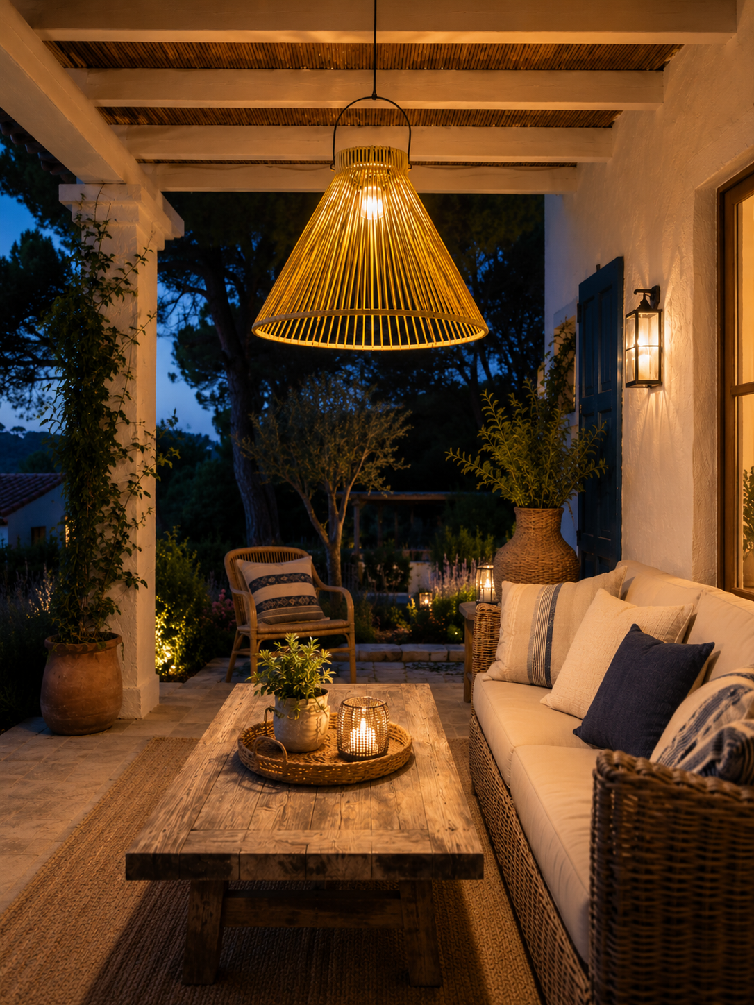Lámpara Solar Colgante de PP con Luz LED Fija – 60 cm