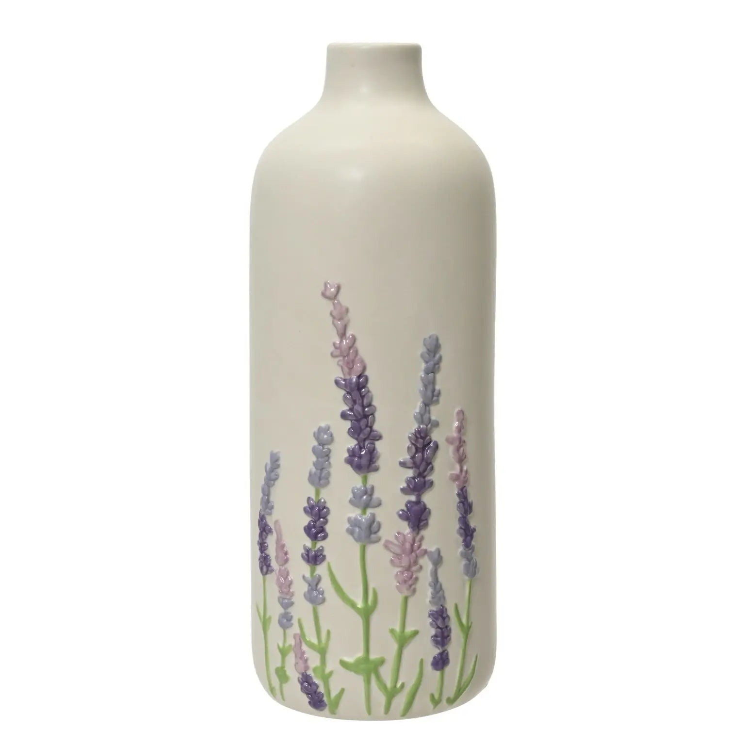JARRON PORCELANA DIBUJO LAVANDA