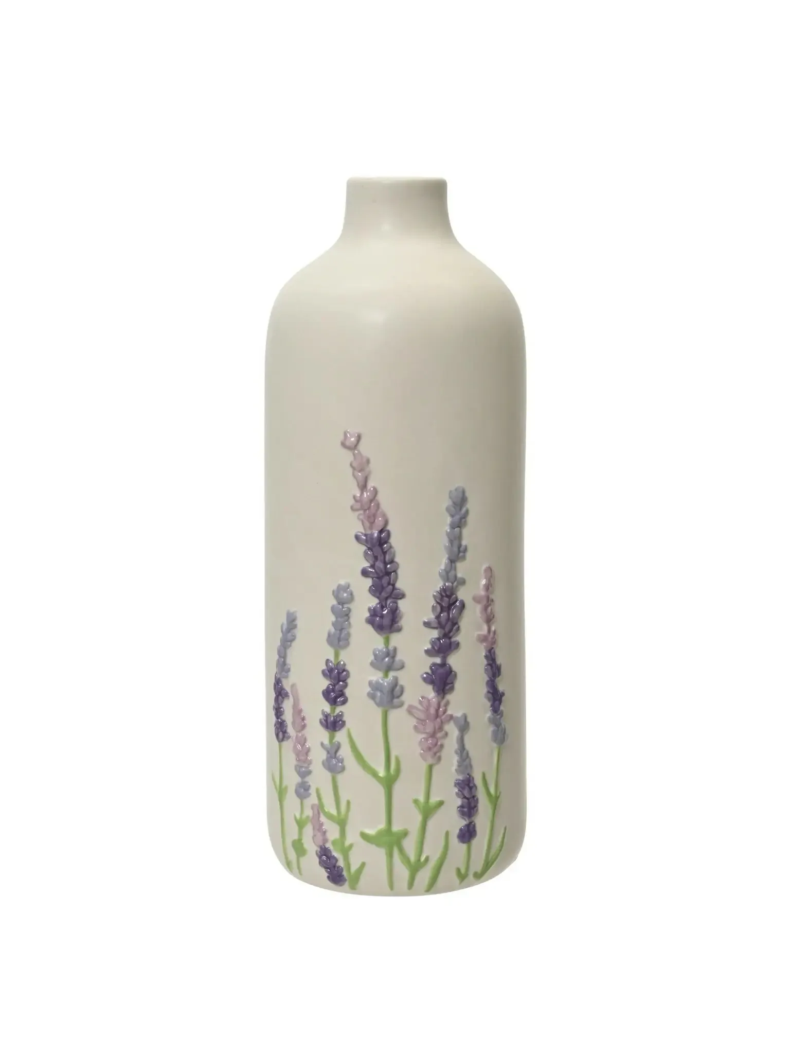 JARRON PORCELANA DIBUJO LAVANDA