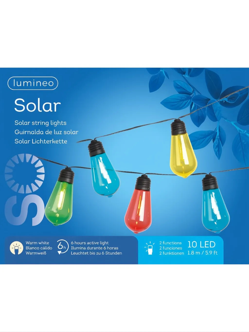 SOLAR STRINGLIGHTS PLASTIC 2 FUCTION