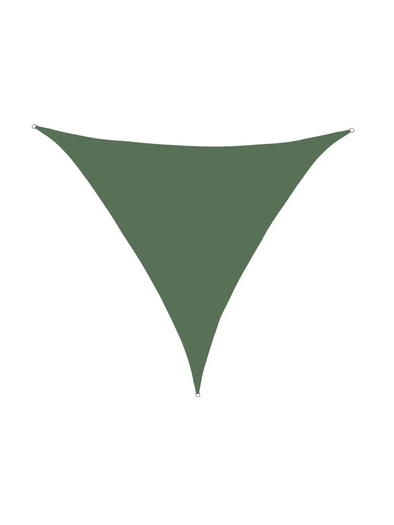 VELA DE SOMBRA TRIANGULAR 3X3X3M VERDE