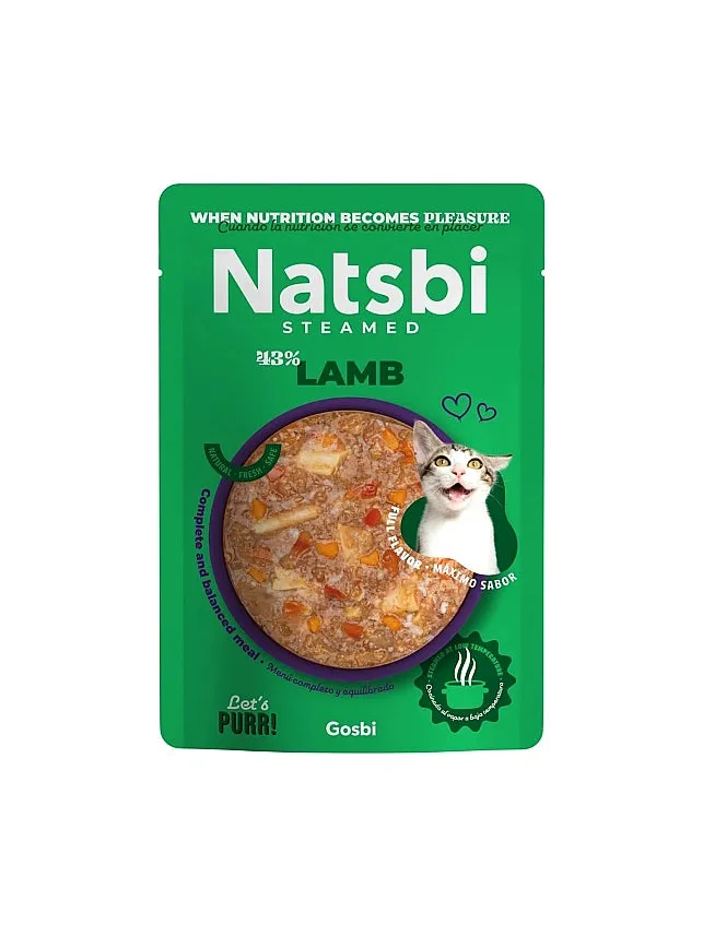 NATSBI CAT STEAMED LAMB 80G