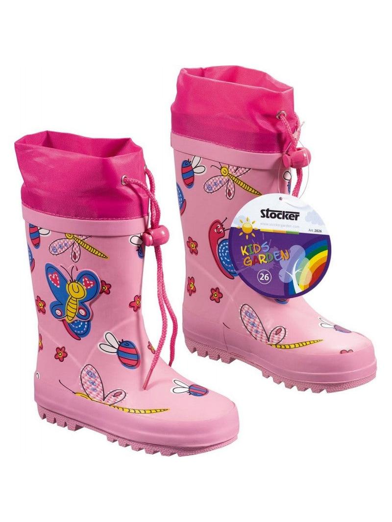 BOTAS MARIPOSA 23 KIDS GARDEN ROSA,GOMA