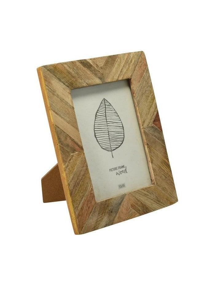 PORTAFOTOS DE MADERA DE MANGO 19X24CM