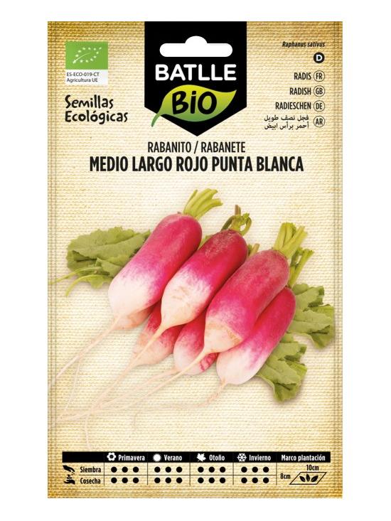 RABANITO MEDIO LARGO ROJO PUNTA BLANCA