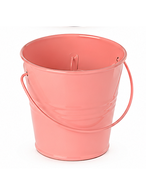 CITRONELLA CANDLE WAX IN METAL BUCKET IN IRON BUCKET