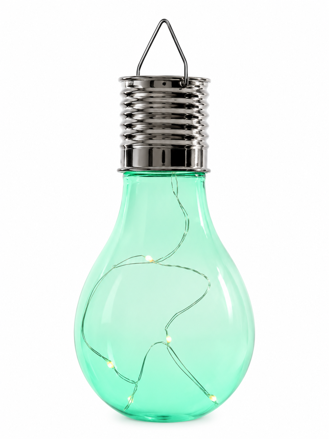 Luz Solar para Jardín de Plástico con Luz Fija – 4 Colores Surtidos