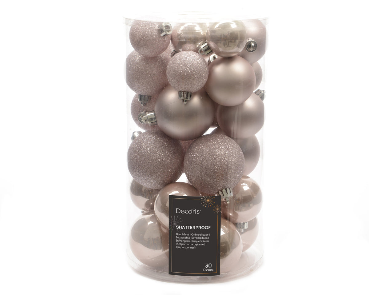 BAUBLES SHATTERPROOF SHMATT GLMIX DIA6CM BLUSHPINK