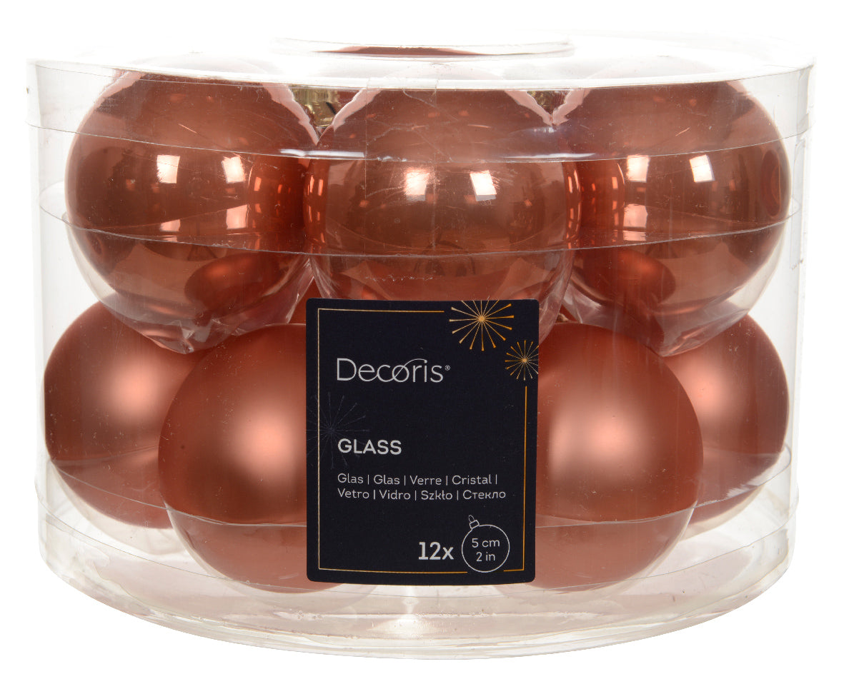 BAUBLE GLASS ENAMEL, MATT MIX SPICED PUMPKIN