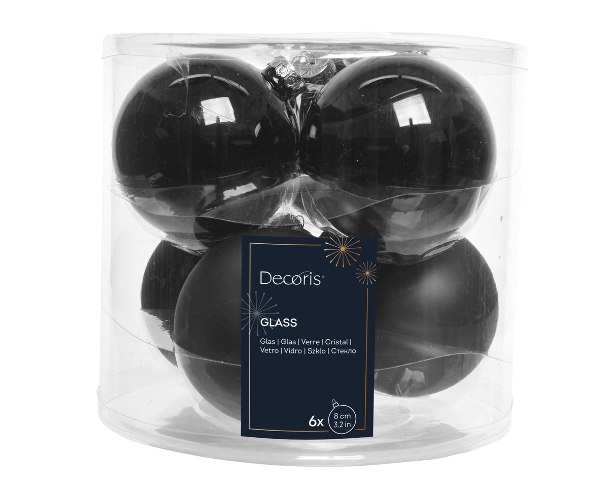 BAUBLES GLASS SHINY,MATT MIX