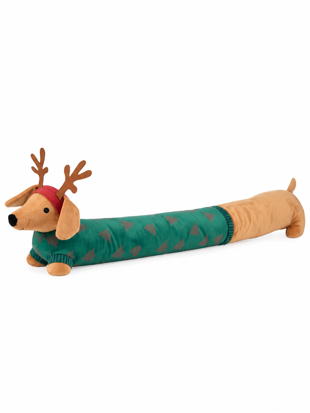 TOPE DE PUERTA NAVIDEÑO DACHSHUND VERDE 85CM