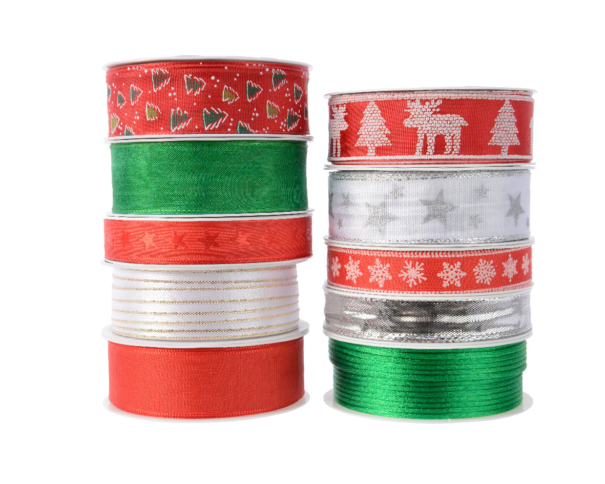 RIBBON POLYESTER 10ASS ASSORT