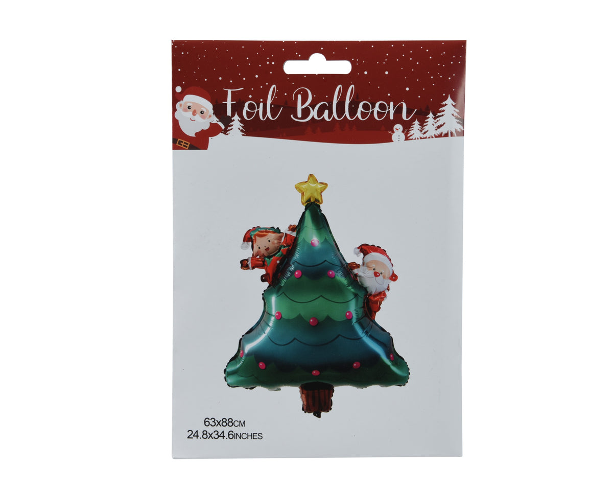 BALLOON FOIL XMAS TREE MULTI