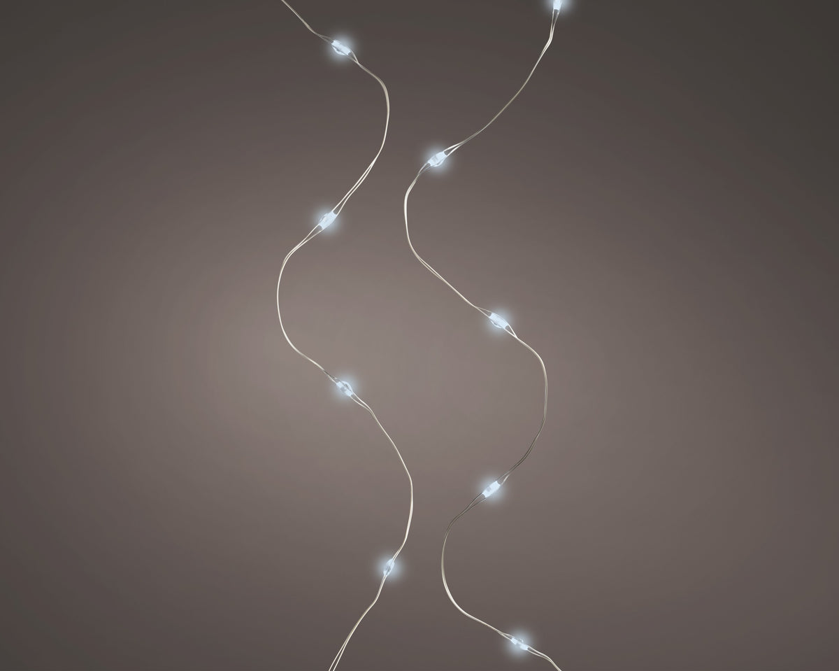 MICRO LED BUDGET STRINGLIGHTS STEADY BO INDOOR SILVER/COOL WHITE LARGO 95CM
