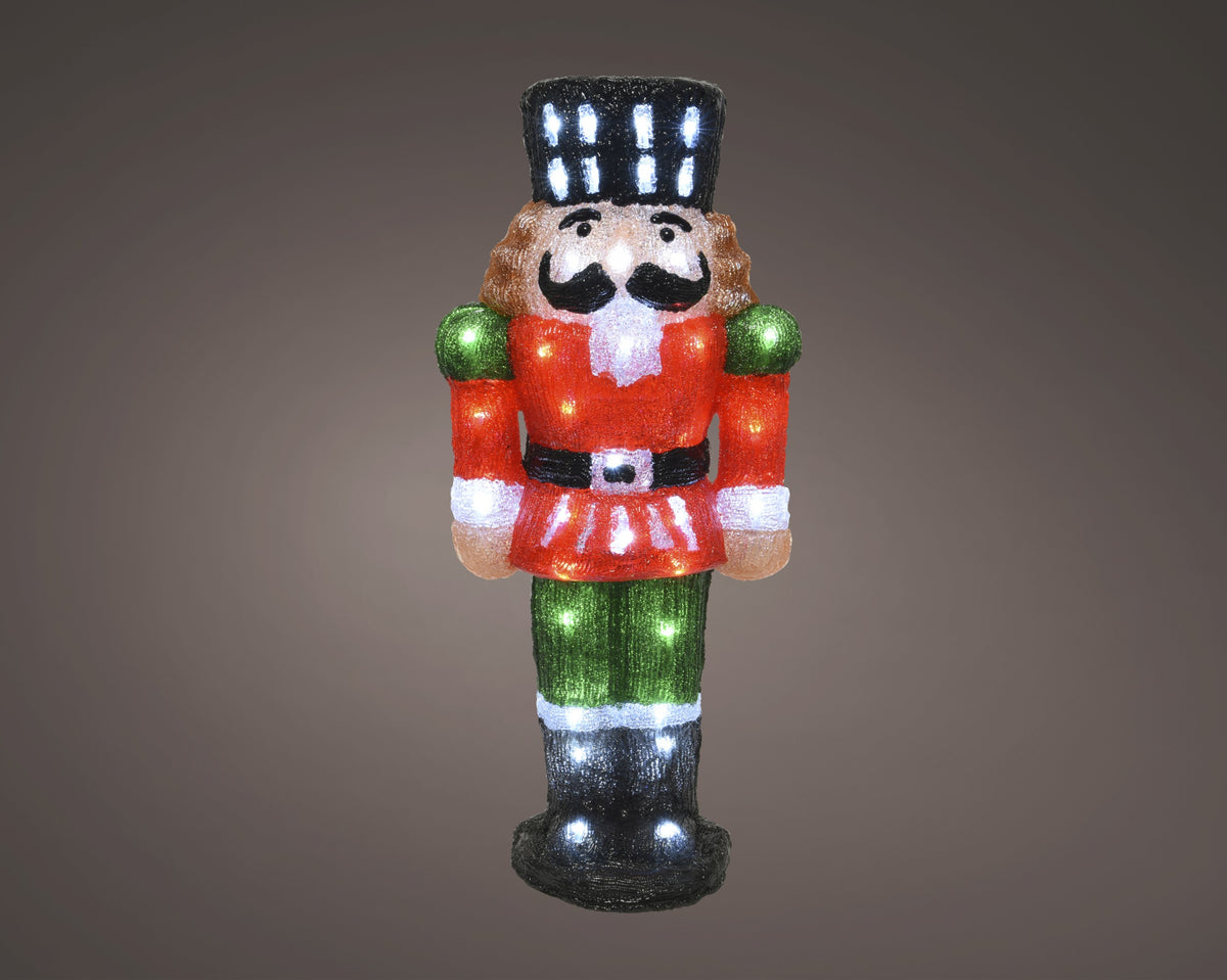 LED NUTCRACKER L20-W28-H60 RED/COOL WHITE