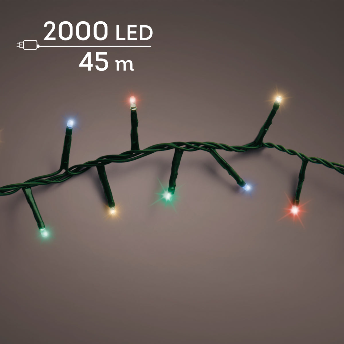 LED COMPACT LIGHTS 8F 2000LED L4500CM MULTI COLOUR
