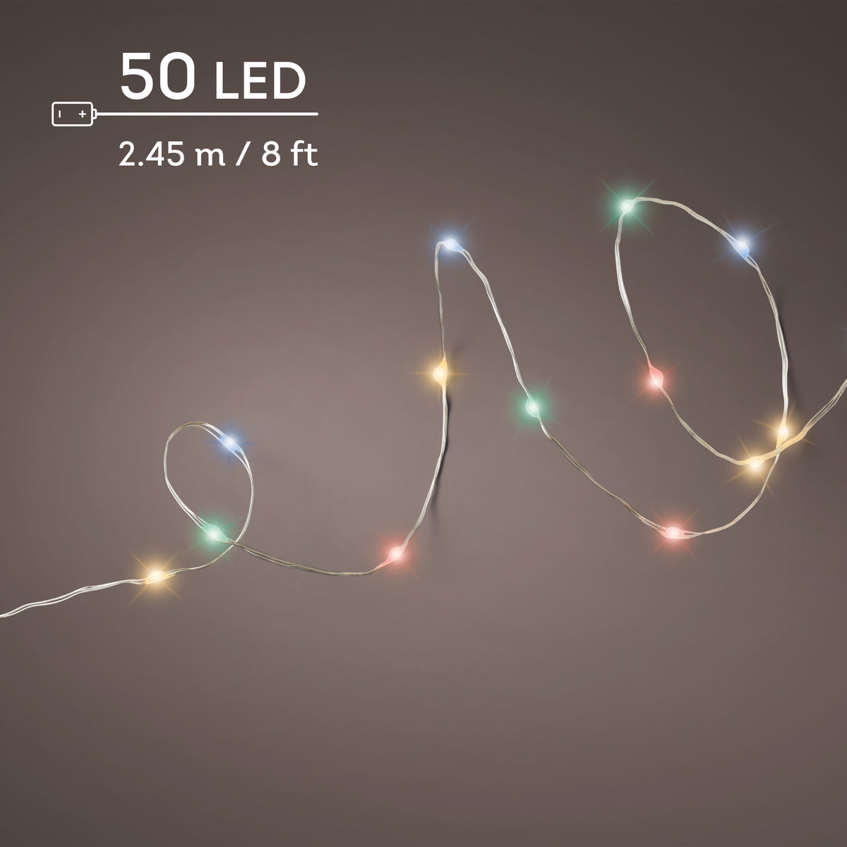 LED 8 FUNCTION L245CM SILVER/MULTI