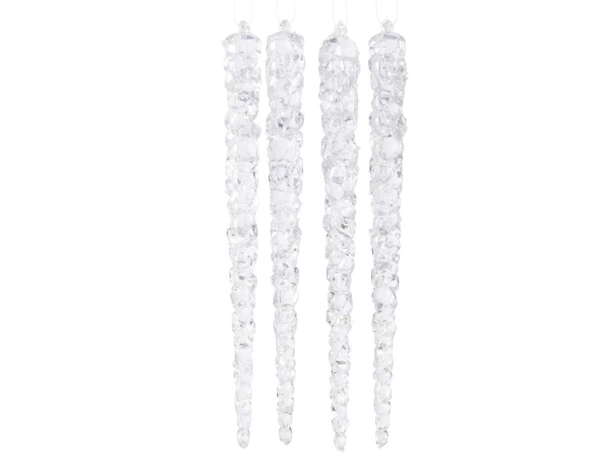 ICICLE PLASTIC GLOW IN THE DARK CLEAR DIÁMETRO 1.5CM X ALTO 15CM