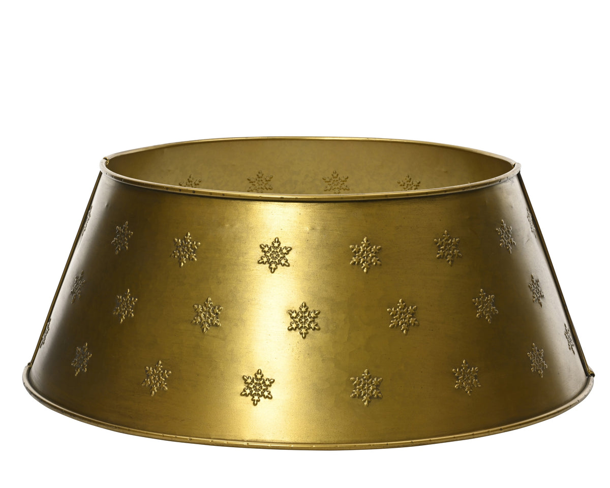 CUBREPIE 57CM ÁRBOL DE NAVIDAD DORADO ENVEJEDICO