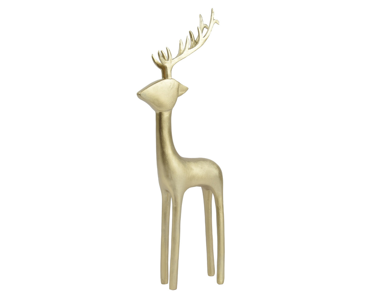 DEER POLYRESIN GOLD LARGO 5CM X ANCHO 13.5CM X ALTO 35CM