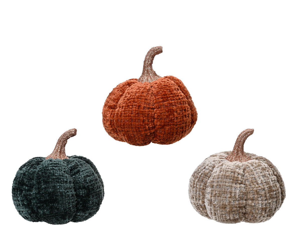 PUMPKIN POLYESTER PUMPKIN 3COL ASS