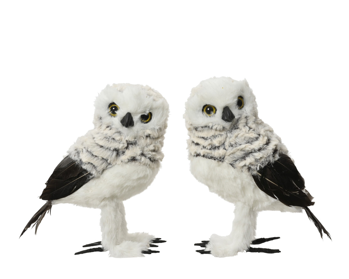 OWL ARTIFICIAL FUR FEATHERS 2ASS GREY LARGO 11CM X ANCHO 14CM X ALTO 21CM
