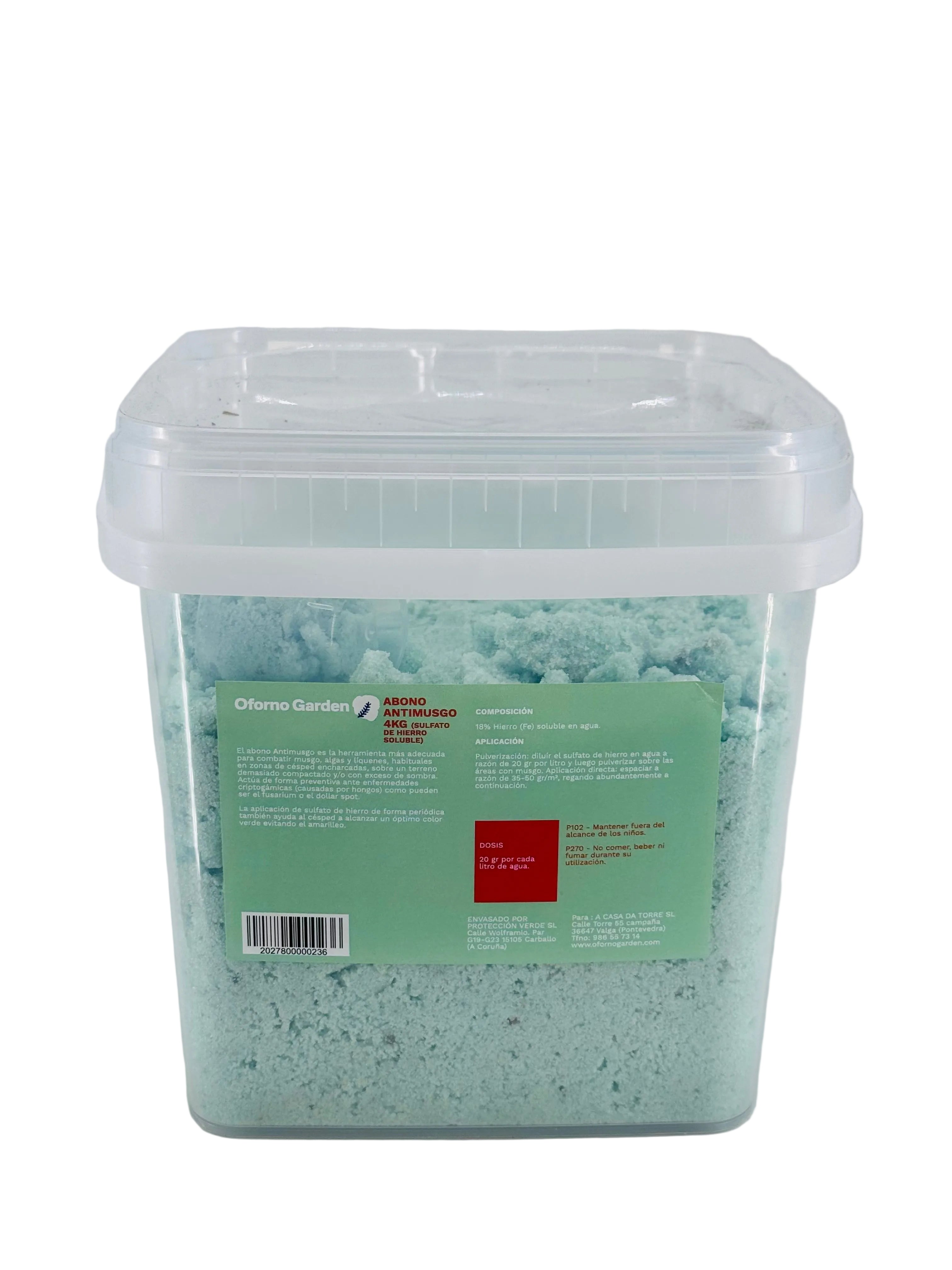 ABONO CÉSPED SOLUBLE ANTIMUSGO 4KG