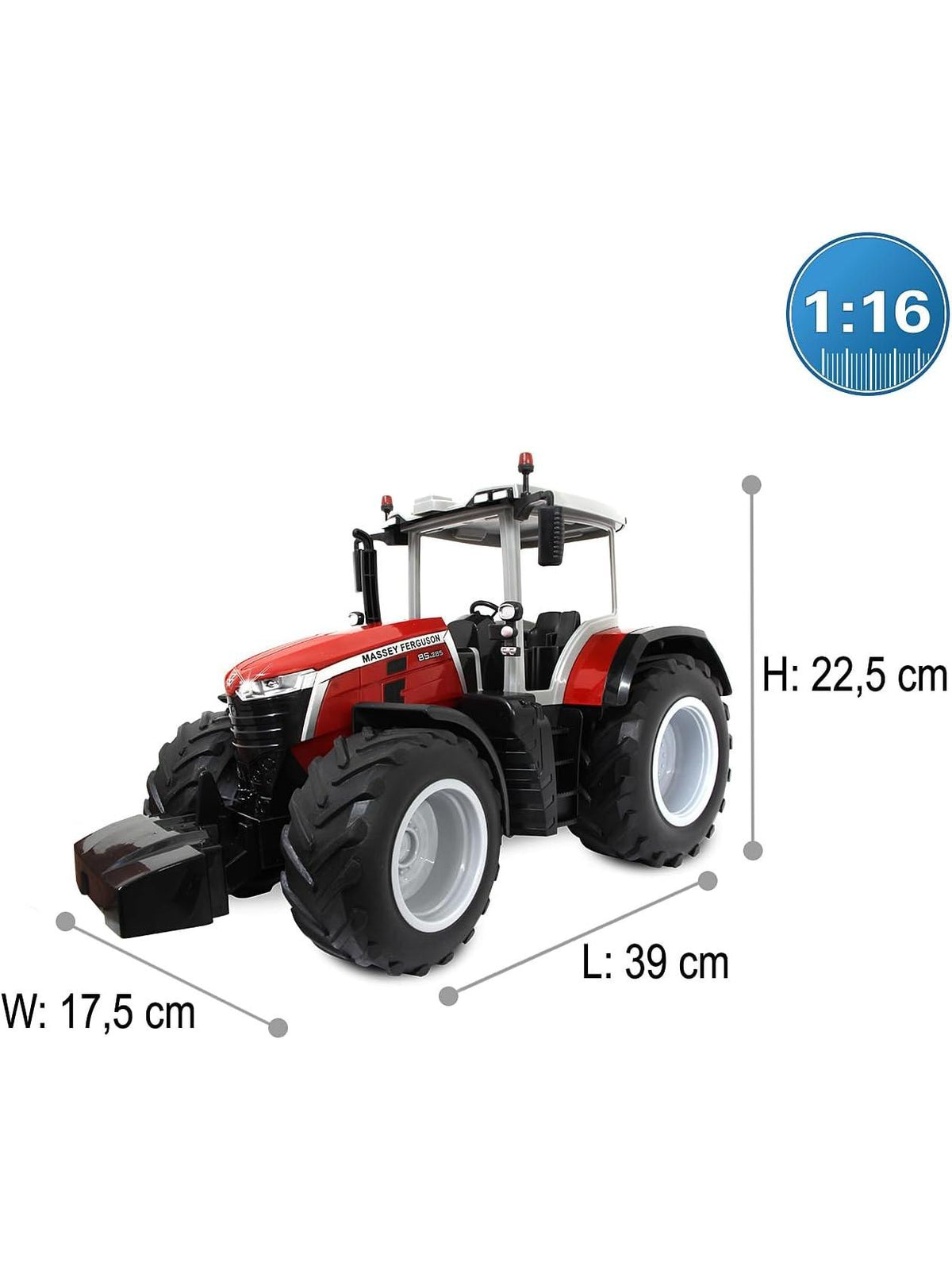 ESCABADORA TELEDIRIGIDA DE JUGUETE MASSEY FERGUSON