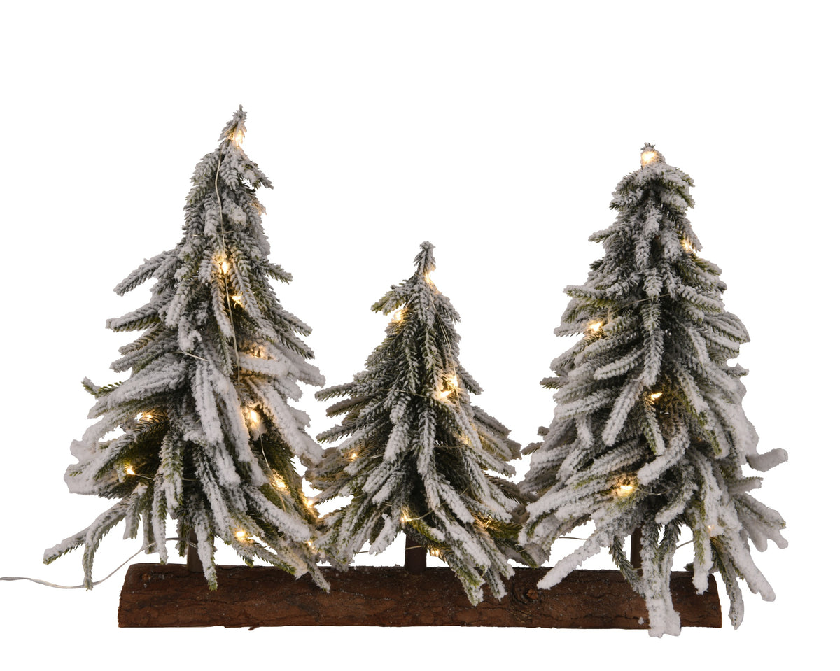 TABLE DECORATION SNOWY MICRO LED BO INDOOR GREEN/WHITE/WARM WHITE LARGO 15CM X ANCHO 46CM X ALTO 34C